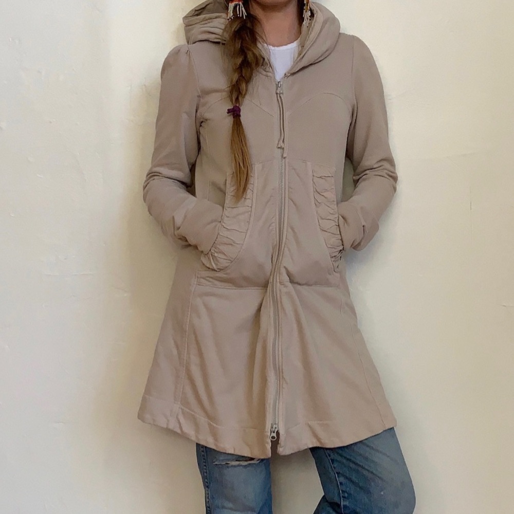 Oatmeal-coloured Prairie Underground sweatshirt/jacket